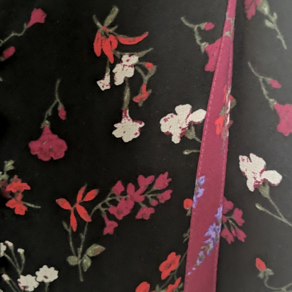 Joie Black Burgandy Red Dress EUC - Picture 2 of 4